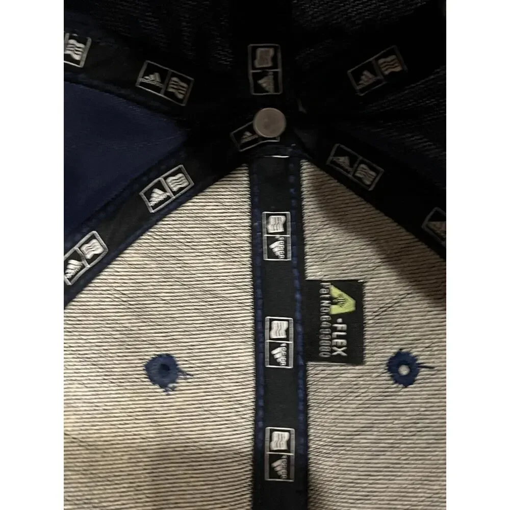 Adidas Taylormade Mens Blue Fitted Stretch Fit Flex Hat Size S/M Baseball Cap